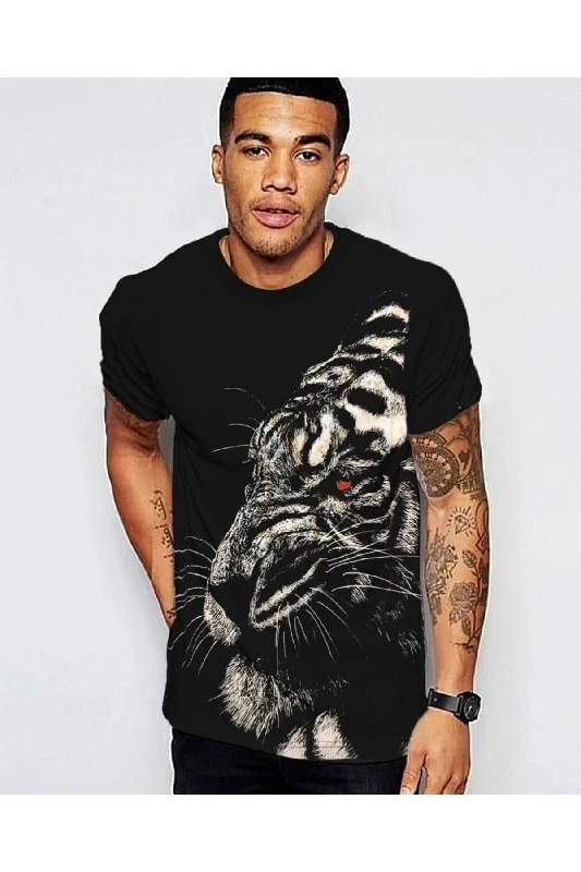 Lion Giant Printed Oversize Tshirt Sublimation-- Satin Blend Silk Blend Wool Blend