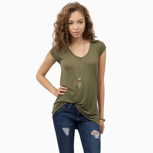Small V-neck Solid Color Shirt Slim Sexy Short Sleeve Women T Shirts-- Thin T-Shirt Open Front Quick Dry Small V-neck Solid Color Shirt Slim Sexy Short Sleeve Women T Shirts-- Thin T-Shirt Open Front Quick Dry