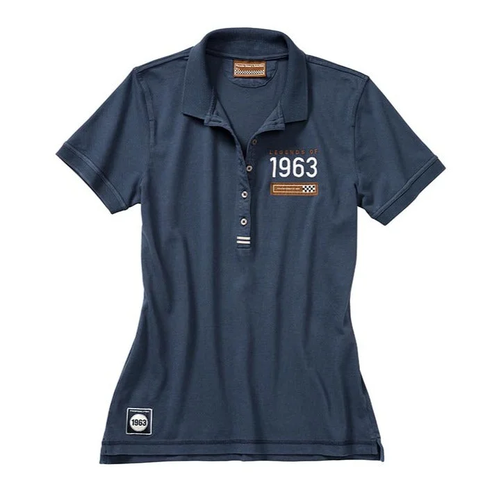 Porsche "Legends of 1963" Women's Polo Shirt - Classic-- Hooded Caped Shawl Collar