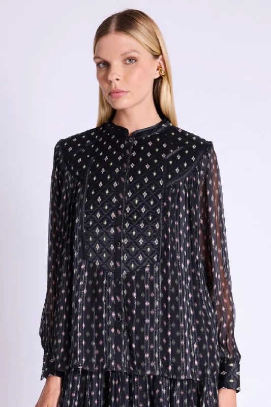 Berenice - Conni Shirt-- Zippered Buttoned Snapped