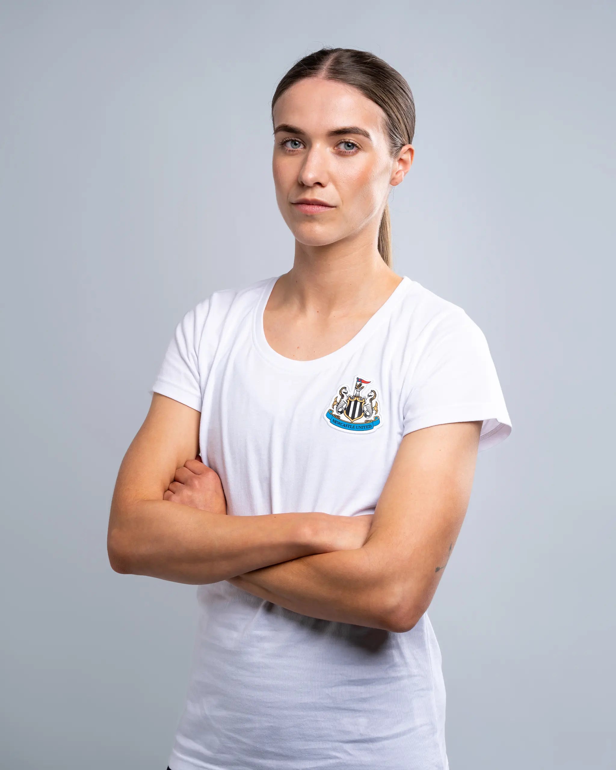 Newcastle United Women's White Terrace Crest T-Shirt-- Jersey Fabric Tulle Fabric Batik Fabric Newcastle United Women's White Terrace Crest T-Shirt-- Jersey Fabric Tulle Fabric Batik Fabric