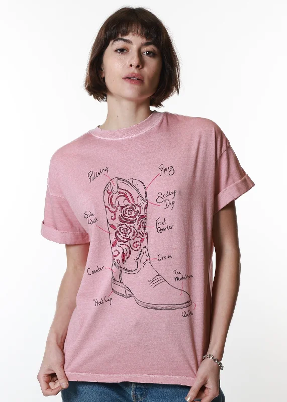 Boot Diagram Shirt-- Nylon Fabric Polyester Fabric Spandex Fabric