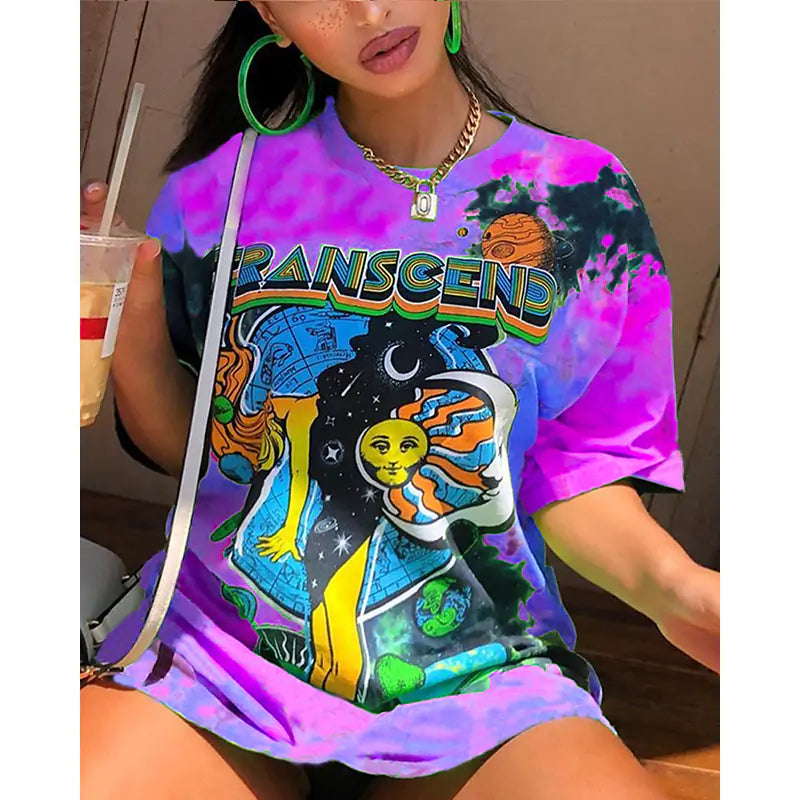 Graphic Women T-shirt-- Machine Wash Dry Clean Hand Wash