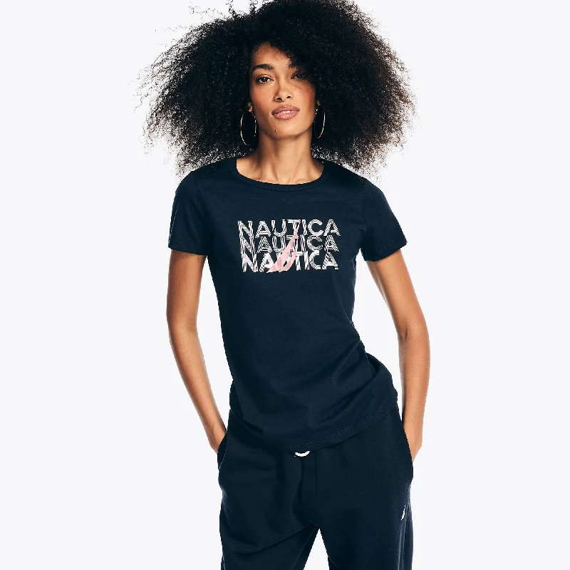 Nautica Womens J-Class Foil Graphic T-Shirt-- Front Pockets Side Pockets Patch Pockets Nautica Womens J-Class Foil Graphic T-Shirt-- Front Pockets Side Pockets Patch Pockets