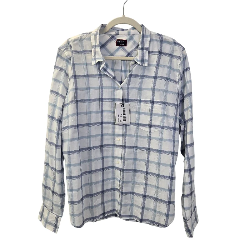 NWT UNTUCKit Mellini Plaid Long Sleeve Button Down Shirt Size 14-- Print Jacquard Patchwork NWT UNTUCKit Mellini Plaid Long Sleeve Button Down Shirt Size 14-- Print Jacquard Patchwork