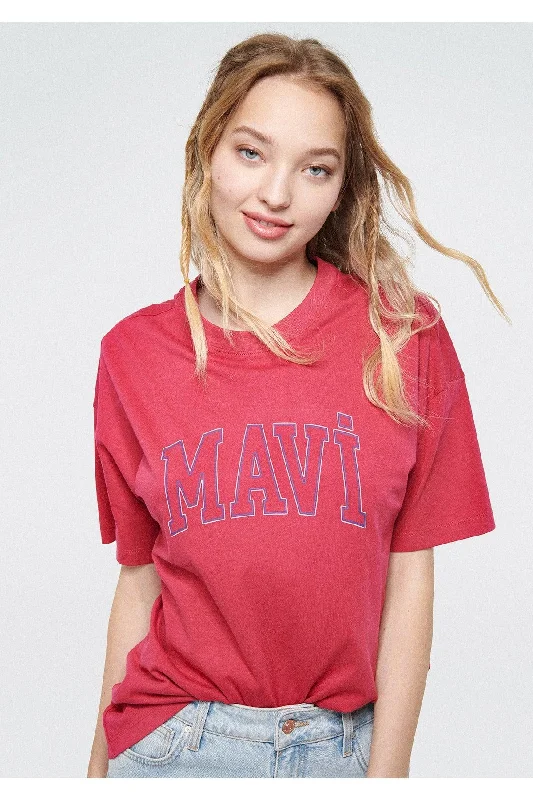 Logo Printed Pink T-Shirt Regular Fit / Regular Fit 1611193-70931-- Chenille Blend Fleece Blend Nylon Blend Logo Printed Pink T-Shirt Regular Fit / Regular Fit 1611193-70931-- Chenille Blend Fleece Blend Nylon Blend