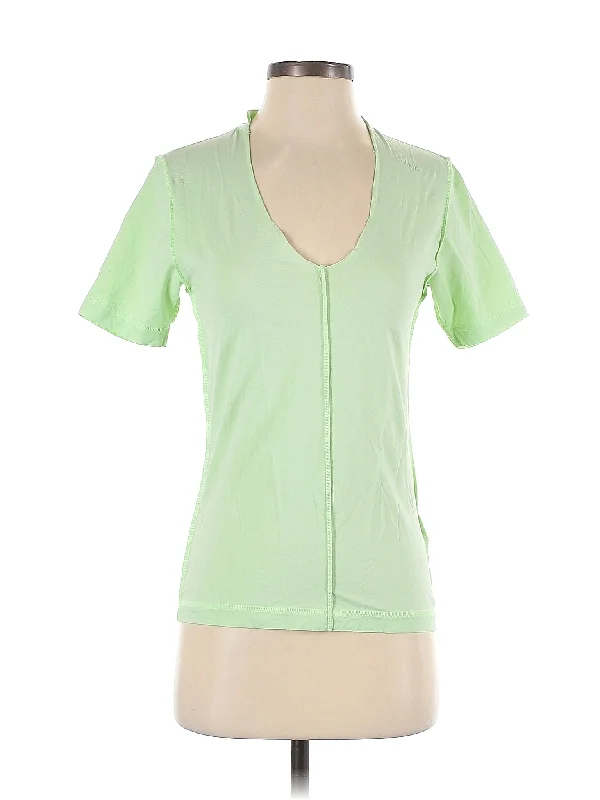 Short Sleeve T Shirt-- Hooded Caped Shawl Collar