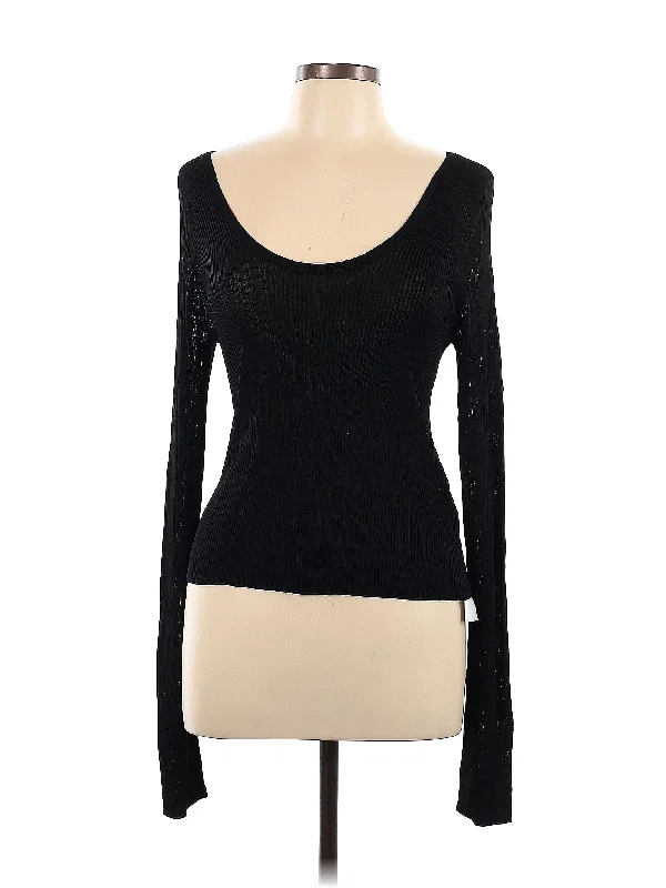 Long Sleeve T Shirt-- Faux Fur Fabric Real Fur Fabric Shearling Fabric