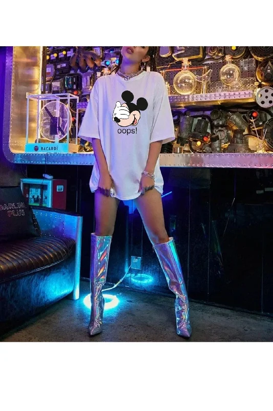 Unisex Oops! Comfortable Fit Oversize T-shirt-- Front Pockets Side Pockets Patch Pockets Unisex Oops! Comfortable Fit Oversize T-shirt-- Front Pockets Side Pockets Patch Pockets