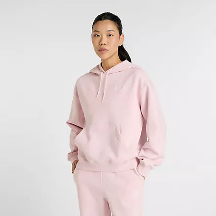 Women's New Balance Sport Essentials Fleece Hoodie Hoodie with Tied Waist Feminine Flattering