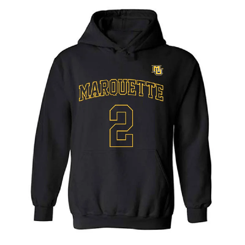 Marquette - NCAA Women's Basketball : Jaidynn Mason - Replica Shersey Hooded Sweatshirt Hoodie with Magnetic Closure Innovative Modern Marquette - NCAA Women's Basketball : Jaidynn Mason - Replica Shersey Hooded Sweatshirt Hoodie with Magnetic Closure Innovative Modern