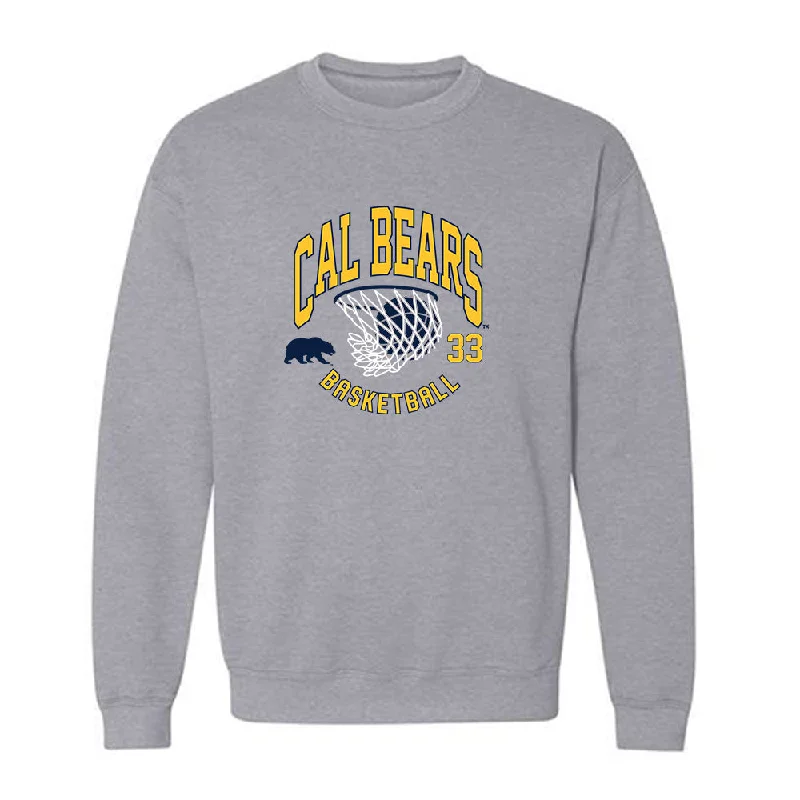 UC Berkeley - NCAA Women's Basketball : Gabrielle Abigor - Crewneck Sweatshirt Hoodie with Slit Hem Functional Movement UC Berkeley - NCAA Women's Basketball : Gabrielle Abigor - Crewneck Sweatshirt Hoodie with Slit Hem Functional Movement
