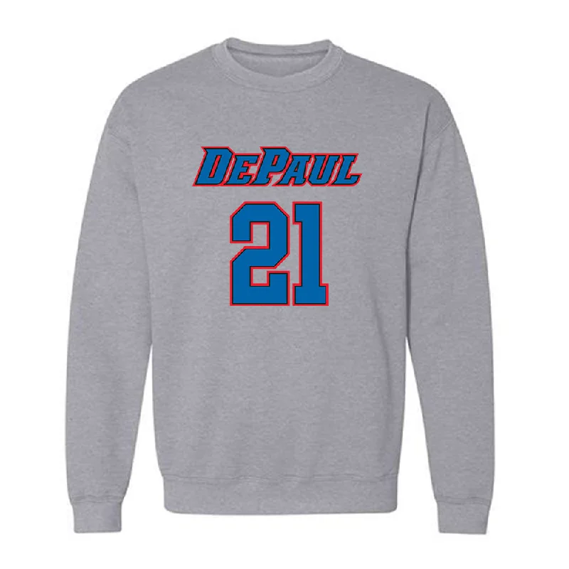 DePaul - NCAA Women's Basketball : Natiah Nelson - Classic Shersey Crewneck Sweatshirt Hoodie with Hem Ribbing Snug Secure DePaul - NCAA Women's Basketball : Natiah Nelson - Classic Shersey Crewneck Sweatshirt Hoodie with Hem Ribbing Snug Secure