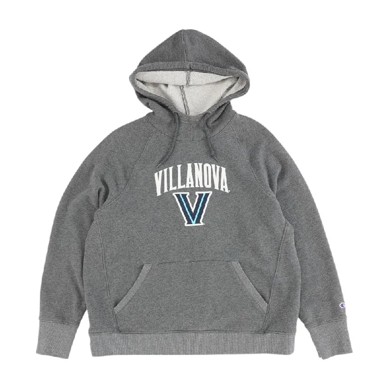 Gray Villanova Wildcats Solid Hoodie Hoodie with Cuffed Sleeves Snug Secure