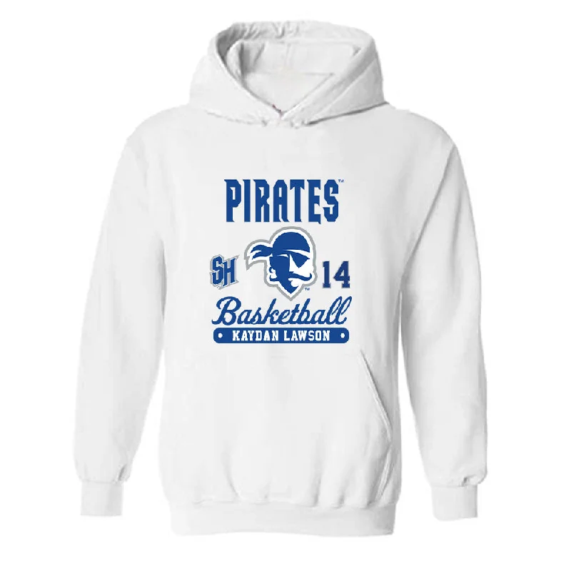 Seton Hall - NCAA Women's Basketball : Kaydan Lawson - Fashion Shersey Hooded Sweatshirt Hoodie with Pastel Soft Subtle