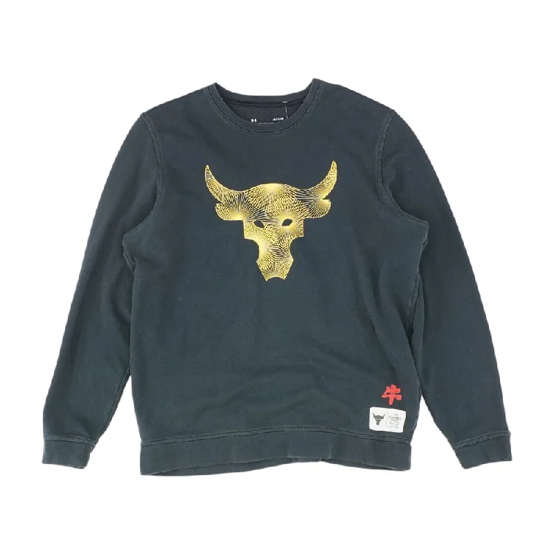 Black Graphic Sweatshirt Hoodie with Turtle Neck Cozy Winter