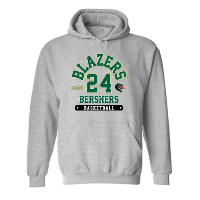 UAB - NCAA Women's Basketball : Tracey Bershers - Classic Fashion Shersey Hooded Sweatshirt Hoodie with Relaxed Fit Easy Casual UAB - NCAA Women's Basketball : Tracey Bershers - Classic Fashion Shersey Hooded Sweatshirt Hoodie with Relaxed Fit Easy Casual