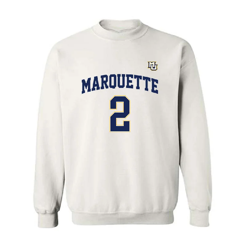 Marquette - NCAA Women's Basketball : Jaidynn Mason - Replica Shersey Crewneck Sweatshirt Hoodie with Rhinestones Sparkly Elegant Marquette - NCAA Women's Basketball : Jaidynn Mason - Replica Shersey Crewneck Sweatshirt Hoodie with Rhinestones Sparkly Elegant