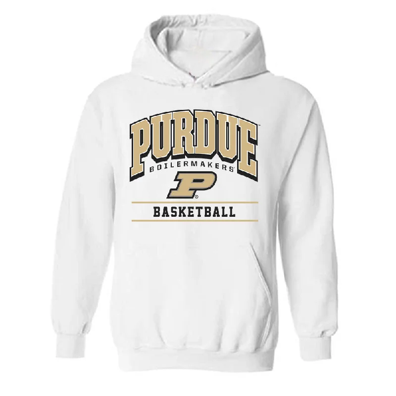 Purdue - NCAA Women's Basketball : Kendall Puryear - Classic Shersey Hooded Sweatshirt Hoodie with Belted Waist Structured Tailored