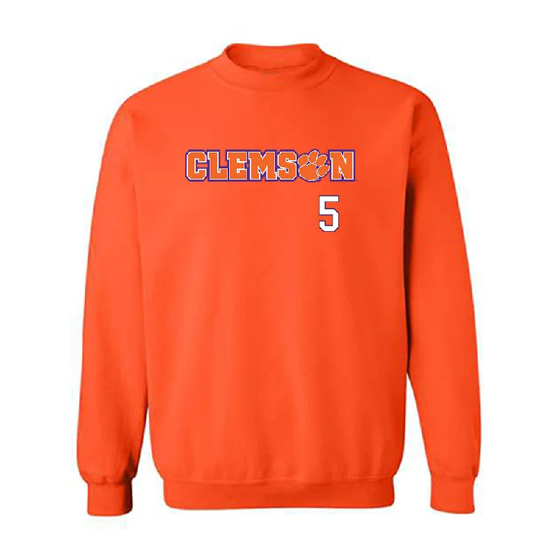 Clemson - NCAA Women's Basketball : Hannah Kohn - Classic Shersey Crewneck Sweatshirt Hoodie with Set-In Sleeves Structured Classic