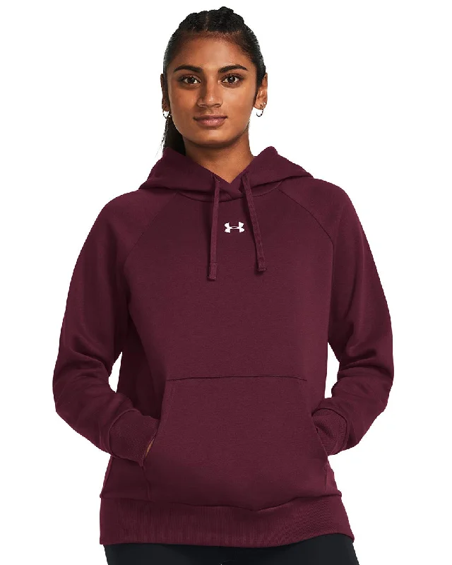 Women's Under Armour Rival Fleece Hoodie Hoodie with Frayed Bohemian Relaxed