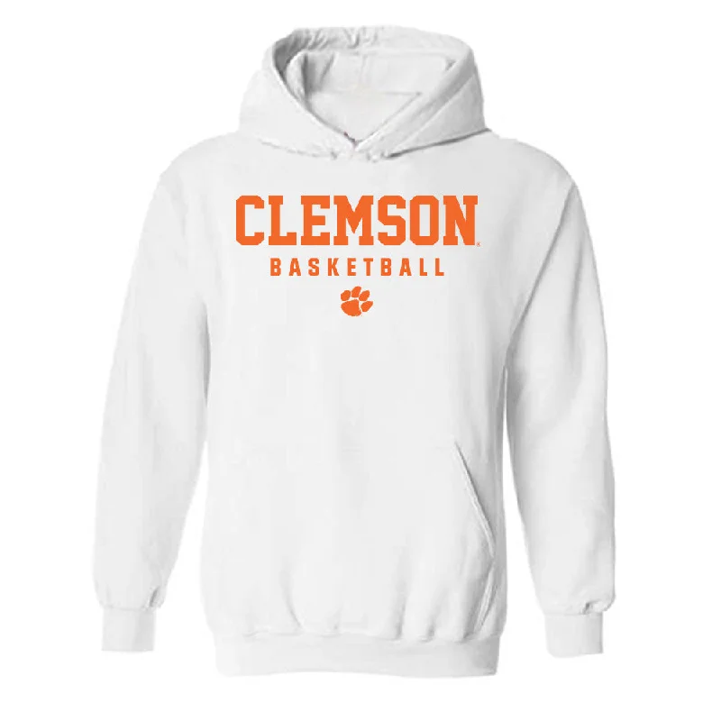Clemson - NCAA Women's Basketball : Hannah Kohn - Classic Shersey Hooded Sweatshirt Hoodie with Puffed Sleeves Voluminous Trendy