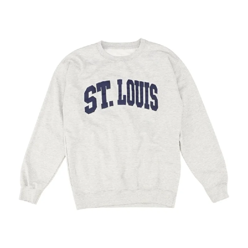 Gray Solid Sweatshirt Hoodie with Rolled Sleeves Casual Relaxed