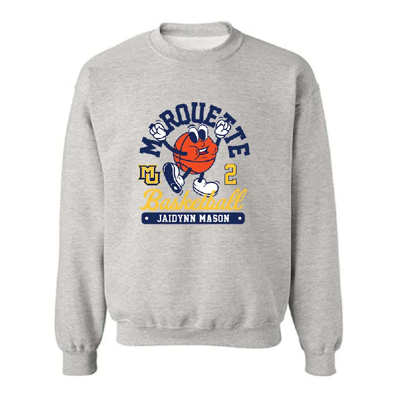 Marquette - NCAA Women's Basketball : Jaidynn Mason - Fashion Shersey Crewneck Sweatshirt Hoodie with Drop Shoulder Relaxed Streetwear Marquette - NCAA Women's Basketball : Jaidynn Mason - Fashion Shersey Crewneck Sweatshirt Hoodie with Drop Shoulder Relaxed Streetwear