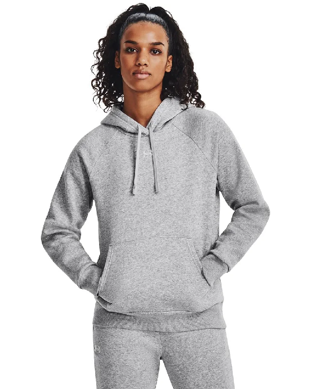 Women's Under Armour Rival Fleece Hoodie Hoodie with Cropped Fit Short Trendy