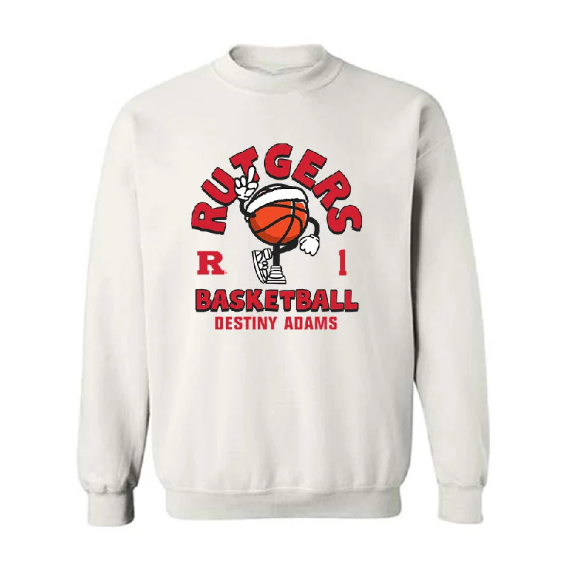 Rutgers - NCAA Women's Basketball : Destiny Adams - Crewneck Sweatshirt Oversized Hoodie Comfort Casual Rutgers - NCAA Women's Basketball : Destiny Adams - Crewneck Sweatshirt Oversized Hoodie Comfort Casual