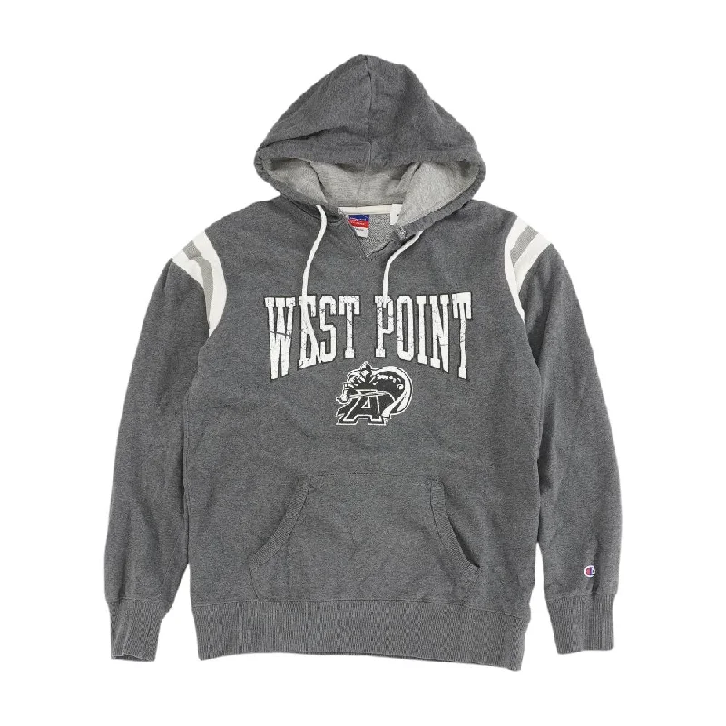 Gray West Point Knights Striped Hoodie Hoodie with Oversized Fit Loose Comfortable