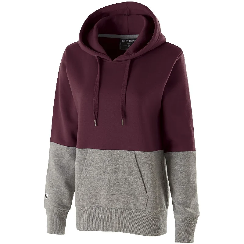 MAROON/CHARCOAL HEATHER