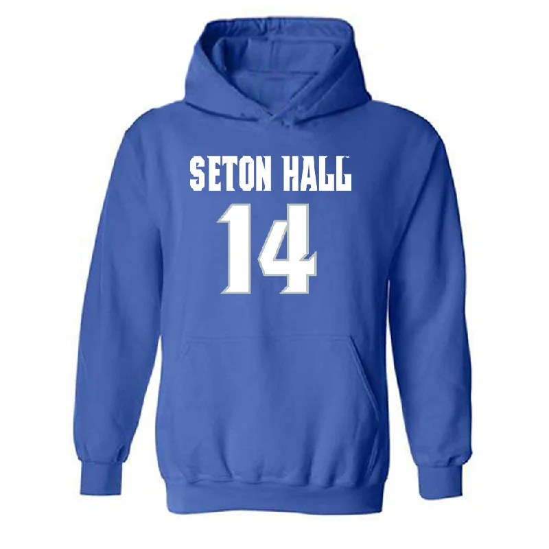 Seton Hall - NCAA Women's Basketball : Kaydan Lawson - Classic Shersey Hooded Sweatshirt Hoodie with Hem Applique Textured Unique Seton Hall - NCAA Women's Basketball : Kaydan Lawson - Classic Shersey Hooded Sweatshirt Hoodie with Hem Applique Textured Unique