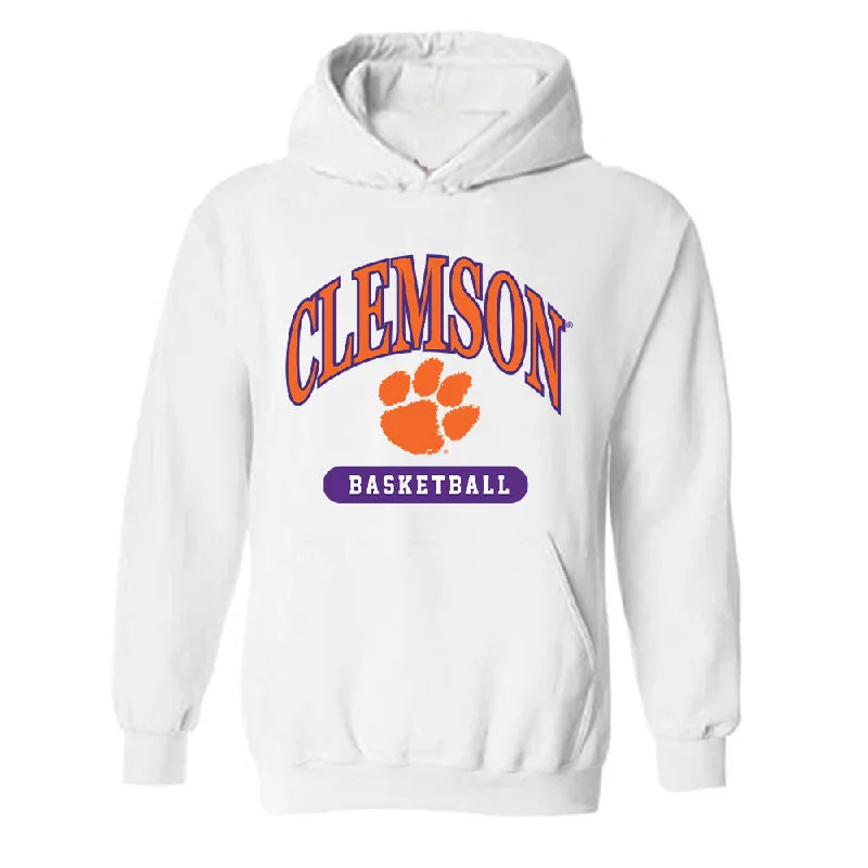 Clemson - NCAA Women's Basketball : Hannah Kohn - Classic Shersey Hooded Sweatshirt Hoodie with Ribbed Neckline Snug Warm
