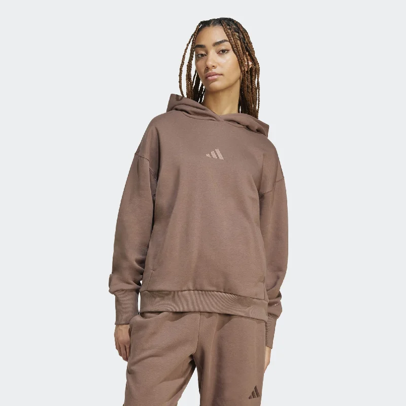 Women's Adidas ALL SZN Fleece Loose Hoodie Hoodie with Raglan Sleeves Sporty Comfortable Women's Adidas ALL SZN Fleece Loose Hoodie Hoodie with Raglan Sleeves Sporty Comfortable