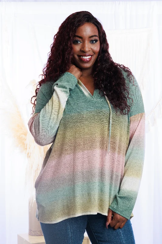Autumn Gradients Hoodie Hoodie with Ribbed Hem Stretchable Secure