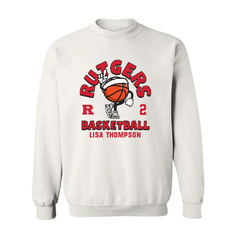 Rutgers - NCAA Women's Basketball : Lisa Thompson - Crewneck Sweatshirt Zip Hoodie Drawstring Kangaroo Pocket