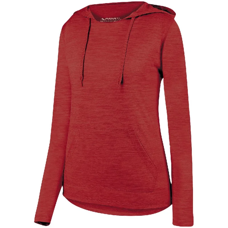 Ladies Shadow Tonal Heather Hoodie 2907 Hoodie with High Neck Warm Protective