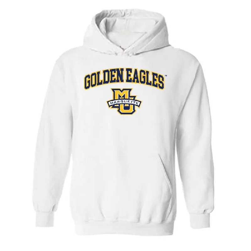 Marquette - NCAA Women's Basketball : Jaidynn Mason - Generic Shersey Hooded Sweatshirt Hoodie with Elastic Cuffs Stretchable Comfortable