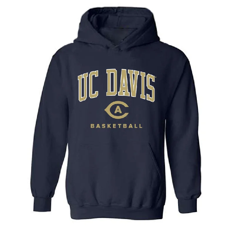 UC Davis - NCAA Women's Basketball : Victoria Baker - Classic Fashion Shersey Hooded Sweatshirt Hoodie with Hem Patch Decorative Personalized UC Davis - NCAA Women's Basketball : Victoria Baker - Classic Fashion Shersey Hooded Sweatshirt Hoodie with Hem Patch Decorative Personalized