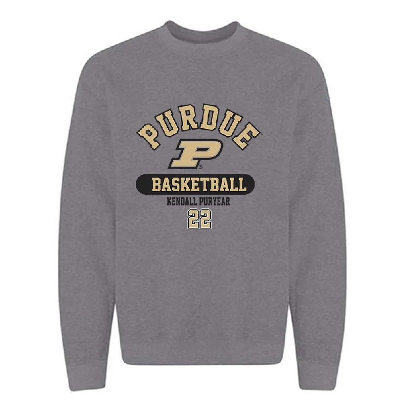 Purdue - NCAA Women's Basketball : Kendall Puryear - Classic Fashion Shersey Crewneck Sweatshirt Hoodie with Full-Zip Functional Layering Purdue - NCAA Women's Basketball : Kendall Puryear - Classic Fashion Shersey Crewneck Sweatshirt Hoodie with Full-Zip Functional Layering