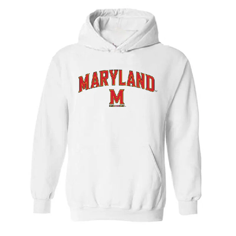 Maryland - NCAA Women's Basketball : Breanna Williams - Classic Shersey Hooded Sweatshirt Hoodie with Metallic Shiny Futuristic Maryland - NCAA Women's Basketball : Breanna Williams - Classic Shersey Hooded Sweatshirt Hoodie with Metallic Shiny Futuristic