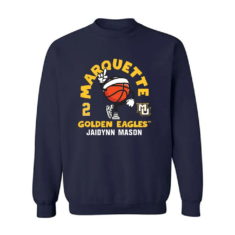 Marquette - NCAA Women's Basketball : Jaidynn Mason - Fashion Shersey Crewneck Sweatshirt Hoodie with Monochrome Minimalist Simple Marquette - NCAA Women's Basketball : Jaidynn Mason - Fashion Shersey Crewneck Sweatshirt Hoodie with Monochrome Minimalist Simple