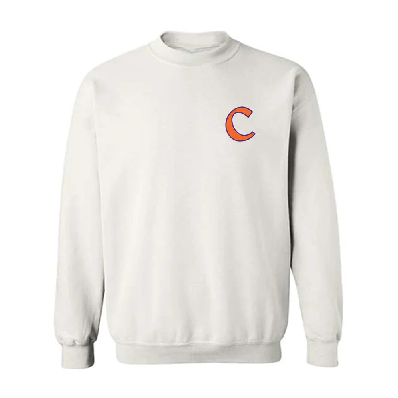Clemson - NCAA Women's Basketball : Hannah Kohn - Classic Shersey Crewneck Sweatshirt Hoodie with Snap Buttons Easy Quick