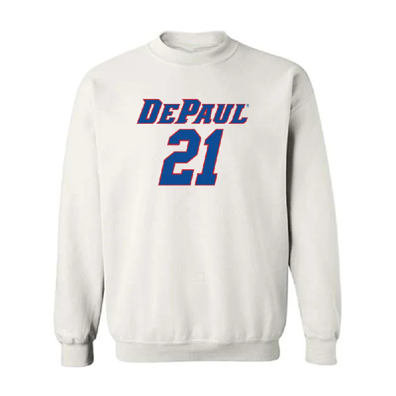 DePaul - NCAA Women's Basketball : Natiah Nelson - Replica Shersey Crewneck Sweatshirt Hoodie with Print Artistic Unique DePaul - NCAA Women's Basketball : Natiah Nelson - Replica Shersey Crewneck Sweatshirt Hoodie with Print Artistic Unique