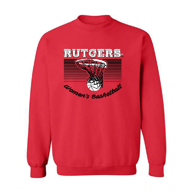 Rutgers - NCAA Women's Basketball : Destiny Adams - Crewneck Sweatshirt Hooded Sweatshirt Casual Wear Street Style Rutgers - NCAA Women's Basketball : Destiny Adams - Crewneck Sweatshirt Hooded Sweatshirt Casual Wear Street Style
