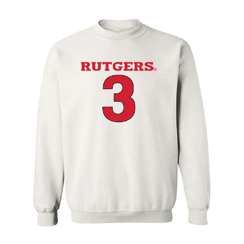Rutgers - NCAA Women's Basketball : Mya Petticord - Sport Shersey Crewneck Sweatshirt Hoodie with Drawcord Adjustable Secure