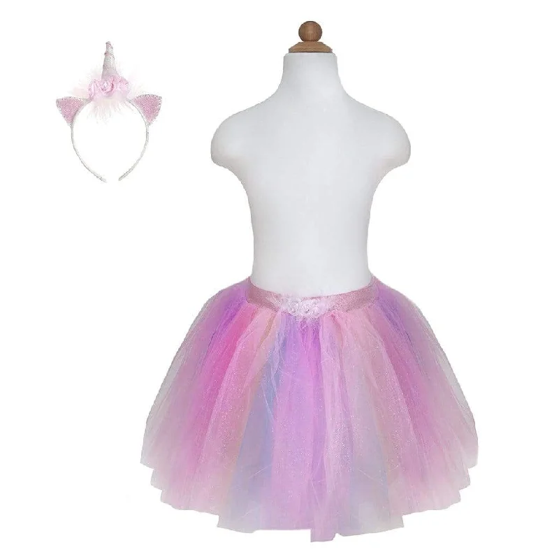 Great Pretenders Unicorn Tutu Skirt & Headband Play Costume Set cashmere skirt plush Great Pretenders Unicorn Tutu Skirt & Headband Play Costume Set cashmere skirt plush