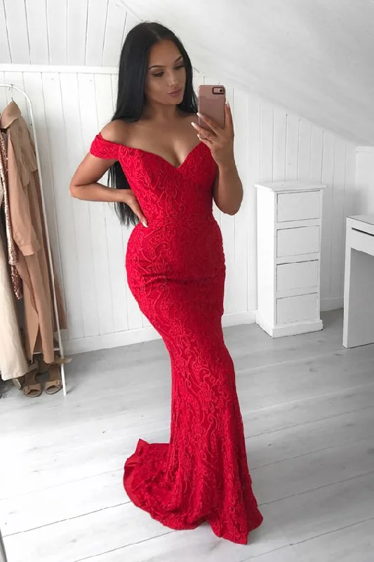 Sexy Mermaid Lace Prom Dress, Evening Gown, Graduation School Party Dress Cowl Neckline Elegant Sexy Mermaid Lace Prom Dress, Evening Gown, Graduation School Party Dress Cowl Neckline Elegant