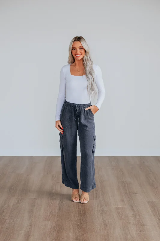 Wylie Cargo Pants - Midnight Elegant Trouser Pants